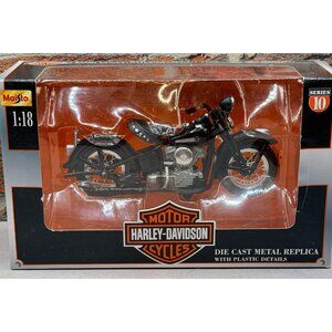 Harley Davidson Motorcycle Die Cast Metal Replica 1:18 Scale Series 10 Maisto